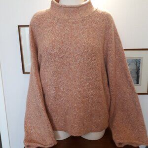 Sweater - William Rast - Peachy Color - Sz. L Cotton/Wool Blend